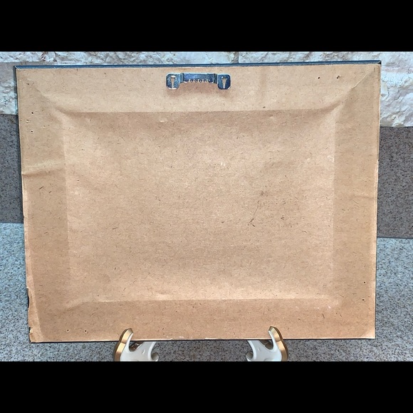 Framed Beth Yarbrough Country Poem 5” X 7”cornflower blue frame Summer Garden - Picture 2 of 9